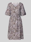 FREE/QUENT Knielanges Kleid aus Viskose-Mix mit Bindegürtel Modell 'Me...