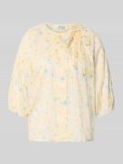 JAKE*S STUDIO WOMAN Bluse mit Rundhalsausschnitt und Binde-Detail in S...