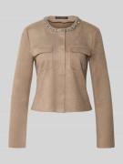 Betty Barclay Blazer mit Brusttaschen in Taupe, Größe 44