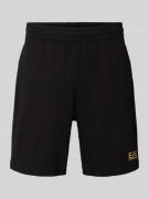 EA7 Emporio Armani Shorts mit elastischem Bund und Logo in Black, Größ...