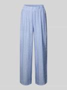 Vero Moda Weite Hose mit Spitzenmuster Modell 'CASSANDRA' in Hellblau,...