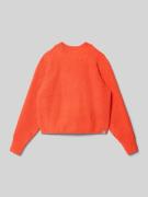Garcia Strickpullover mit Rundhalsausschnitt und Label-Detail in Hellr...