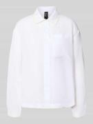 Marc Cain Bluse aus Ramie mit Brusttasche in Weiss, Größe 34