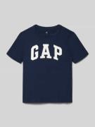 GAP Regular Fit T-Shirt mit Logo-Print in Marine, Größe 116