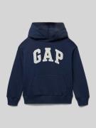 GAP Hoodie mit Logo und Känguru-Tasche in Marine, Größe 104