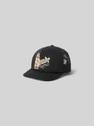 RHUDE Trucker Cap mit Label-Print in Black, Größe 1