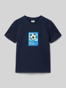 s.Oliver RED LABEL Regular Fit T-Shirt aus reiner Baumwolle in Marine,...