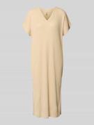 Soyaconcept Strickkleid mit V-Ausschnitt Modell 'Delia' in Sand, Größe...
