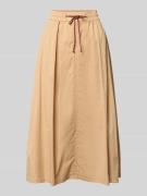 MOS MOSH Midirock mit Eingrifftaschen Modell 'Adine Tivo' in Beige, Gr...