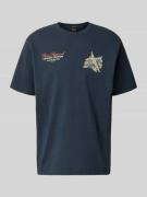 PME Legend Relaxed Fit T-Shirt mit Label-Prints und Rundhalsausschnitt...