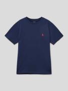 Polo Ralph Lauren Teens T-Shirt mit Logo-Stitching in Marine, Größe S