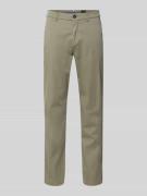 g1920 Slim Fit Hose mit Eingrifftaschen Modell 'Tybalt 5' in Khaki, Gr...