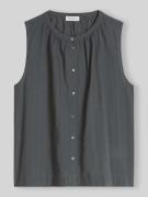 Marc O'Polo Relaxed Fit Bluse aus reiner Baumwolle in Dunkelgrau, Größ...