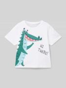 Name It T-Shirt mit Motiv-Print Modell 'HELGE' in Weiss, Größe 92