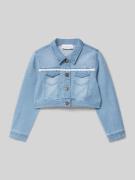 DANAMADE Jeansjacke mit Brustpattentaschen in Blau, Größe 104
