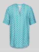ETERNA Bluse mit Tunikakragen in Hellblau, Größe 38