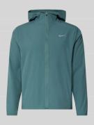 NIKE TRAINING Trainingsjacke mit Logo-Print und Stehkragen in Petrol, ...