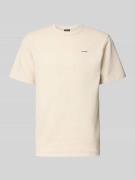 G-Star Raw Regular Fit T-Shirt mit Strukturmuster in Offwhite, Größe L