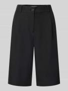 Only Regular Fit Bermudas mit Bundfalte Modell 'LINDA' in Black, Größe...