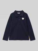 Steiff Regular Fit Longsleeve mit Logo-Stitching in Marine, Größe 110