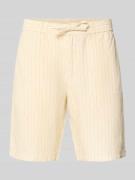 Gant Straight Fit Leinenshorts mit Gesäßtaschen in Offwhite, Größe 3XL