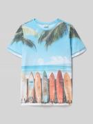 s.Oliver RED LABEL Regular Fit T-Shirt mit Baumwoll-Anteil in Weiss, G...