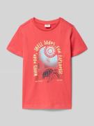 s.Oliver RED LABEL Regular Fit T-Shirt aus reiner Baumwolle in Rot, Gr...