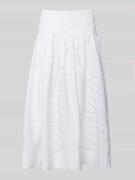 Polo Ralph Lauren A-Linie Maxi-Rock aus reiner Baumwolle in Weiss, Grö...