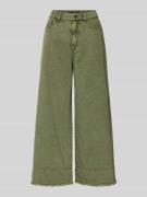 Marc Cain Wide Fit Jeans mit Lyocell-Anteil im 5-Pocket-Design in Oliv...