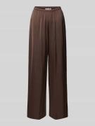 comma Wide Fit Stoffhose mit Viskose-Anteil in Dunkelbraun, Größe 36/3...