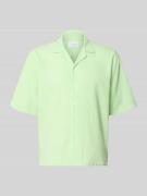 Lindbergh Cropped Freizeithemd aus Leinen-Baumwoll-Mix in Hellgruen, G...