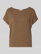 s.Oliver RED LABEL Relaxed Fit T-Shirt aus Viskose-Mix in Mittelbraun,...