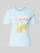 Only Regular Fit T-Shirt aus reiner Baumwolle Modell 'KITA' in Hellbla...
