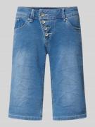 Buena Vista Jeansshorts mit asymmetrischem Knopfverschluss Modell 'Mal...