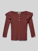 Lil Atelier Regular Fit Langarmshirt aus Baumwoll-Modal-Mix Modell 'RA...