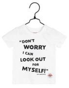 Pippi Langstrumpf Don't Worry T-Shirt, Weiß, 122-128