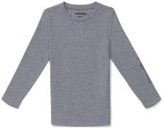 Hyperfied Jersey Logo Long Sleeve Top, Grey Melange 98–104