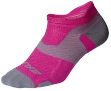 2XU Vectr Lightcushion No Show Socken, Magenta Lightgrey, S