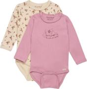 Minymo Body 2er-Pack, Lilas, 62, Babykleidung