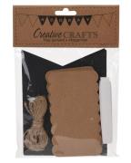 Party Collection Fahnen Girlande Schwarz 1