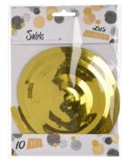 Excellent Houseware Swirls Gold   10 stk.