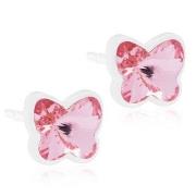 Blomdahl Medical Plastic  Butterfly 5mm Light Rose