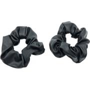 By Lyko Scrunchies aus Lederimitat Black