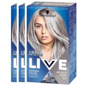 Schwarzkopf Live Color U71 Metallic Silver  3-pack