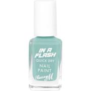 Barry M In A Flash Quick Dry Nail Paint Blue Boost