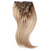 Rapunzel of Sweden Clip-on set 7 pieces 40 cm Brown Ash Blonde Ba