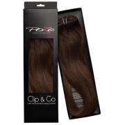 Poze Hairextensions Clip & Go Extensions 50 cm 4B Chocolate Brown