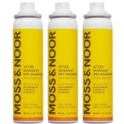 Moss & Noor After Workout Dry Shampoo 3-pack