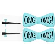 OMG! Double Dare Hair Up Bow Pin Sky Blue