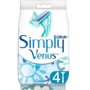 Gillette Venus Simply  2 Women's Disposable Razors 4 count